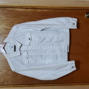 White denim jacket